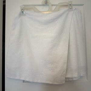 Abercrombie & Fitch White Linen Skort